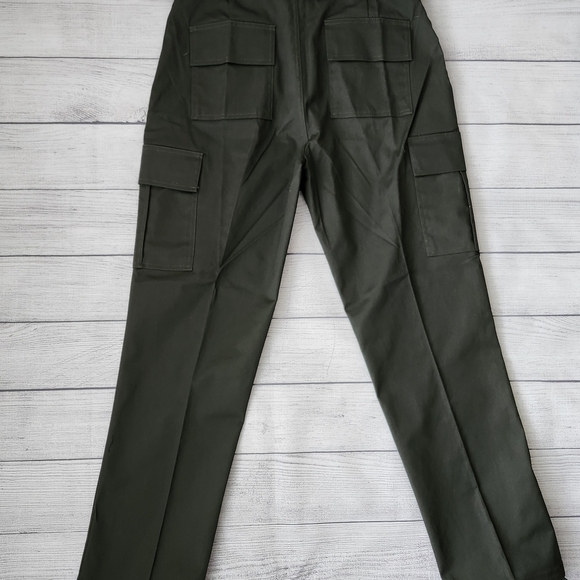 Men's Olive Cargo Pants Size 34x32 - Picture 7 of 8